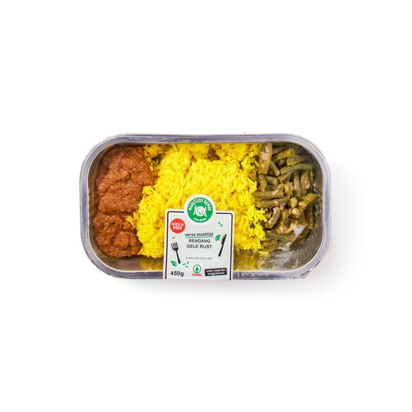 Spar maaltijd rendang gele rijst voorkant