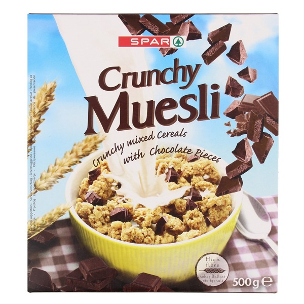 SPAR Spar Muesli Crunchy Chocolade je vindt het bij SPAR