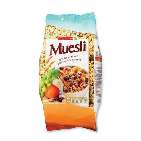 SPAR Spar Muesli Fruit/Noot je vindt het bij SPAR