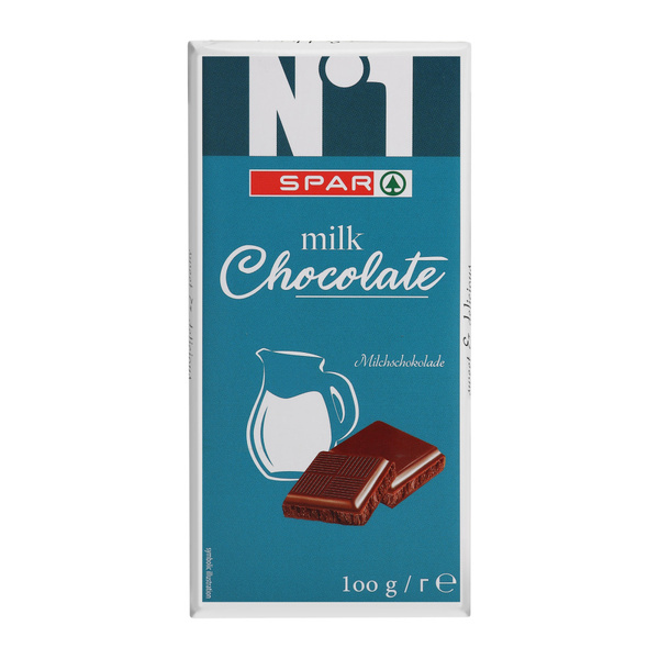 Spar nr.1 chocolade reep melk voorkant