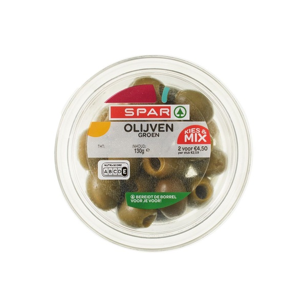 Spar olijven  groen voorkant