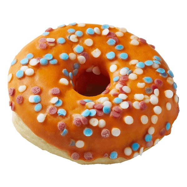 Spar oranje donut voorkant