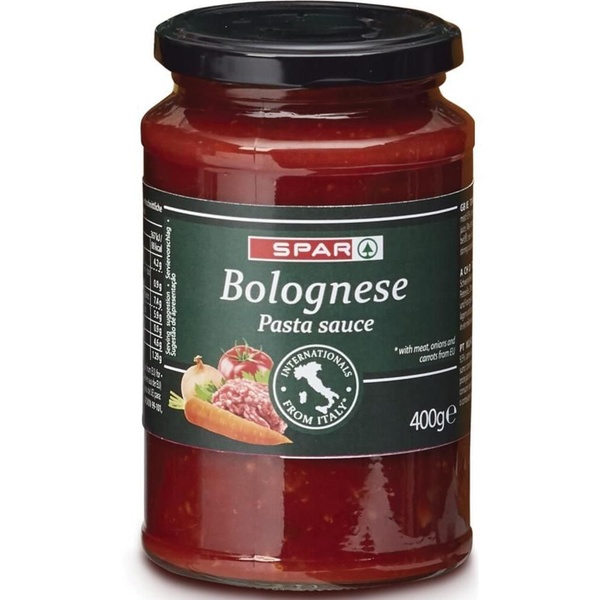Spar pastasaus bolgonese voorkant