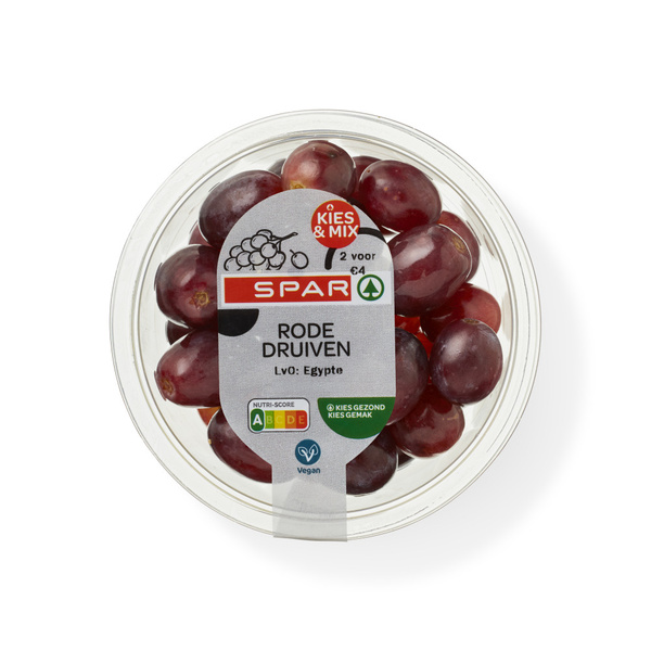 Spar rode druiven 200 gram voorkant