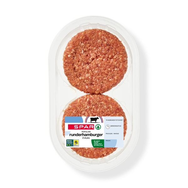 Spar runderhamburger populair voorkant