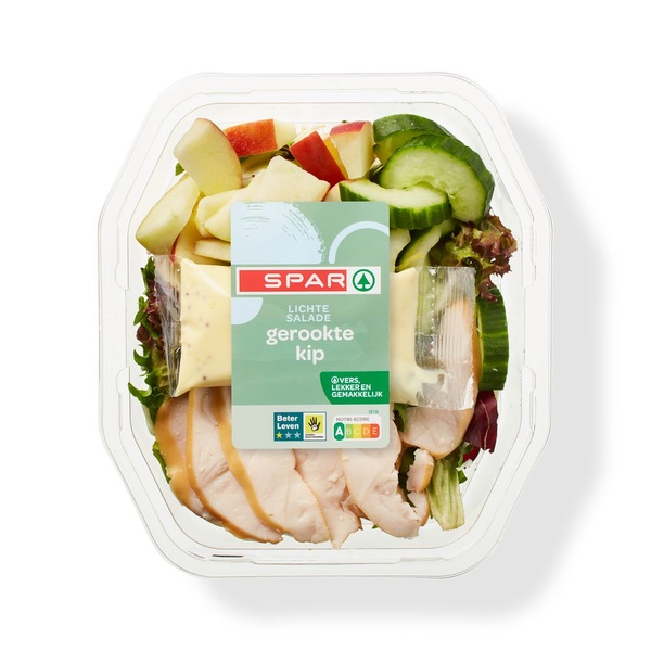 Spar salade gerookte kip licht voorkant