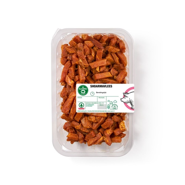 Spar shoarma achterkant