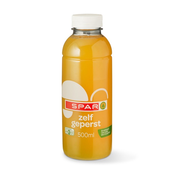 Spar sinaasappelsap vers geperst achterkant