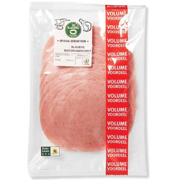Spar slagers boterhamworst voordeelverpakking voorkant