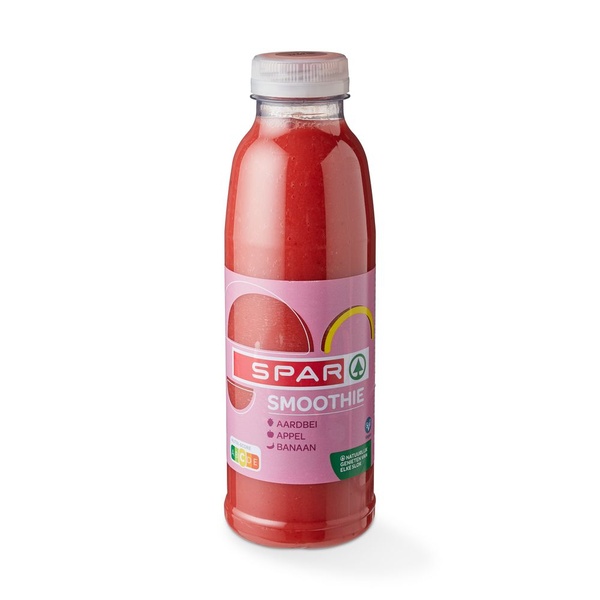 Spar smoothie aardbei voorkant