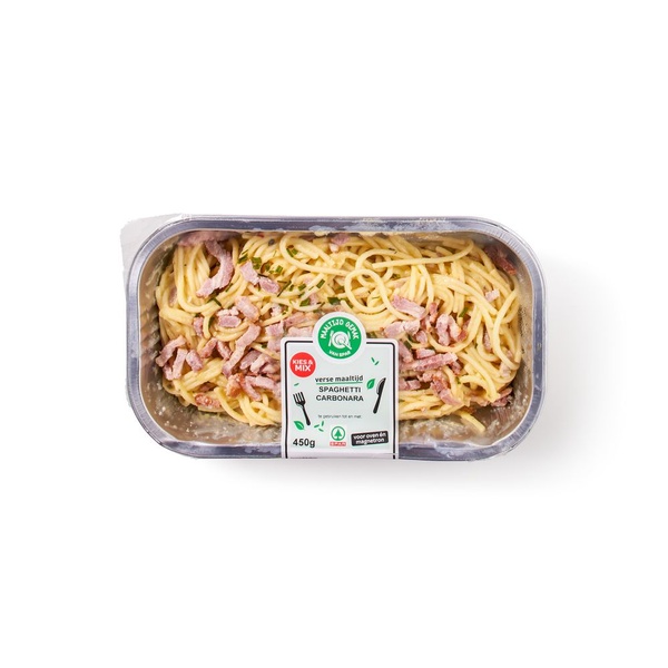 Spar spaghetti carbonara voorkant