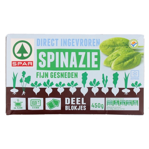 Spar Spar Spinazie Fijn Gesneden Deelblokjes Je Vindt Het Bij Spar