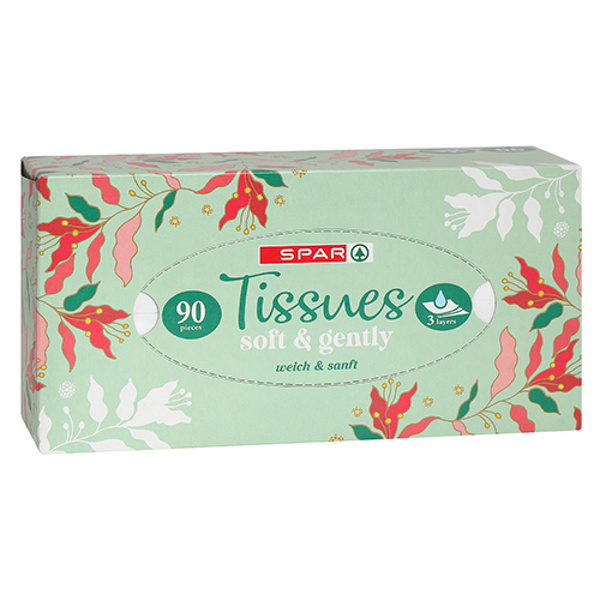 Spar tissues box  3 laags voorkant