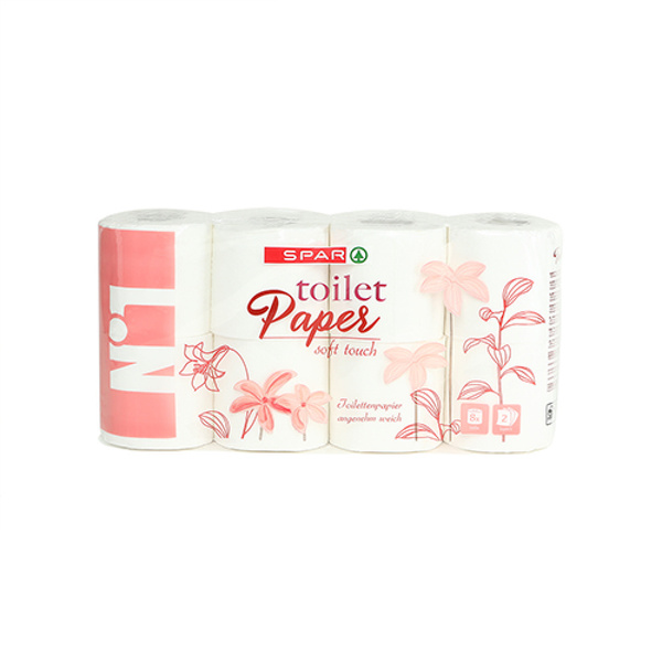 Spar toiletpapier 2 laags voorkant