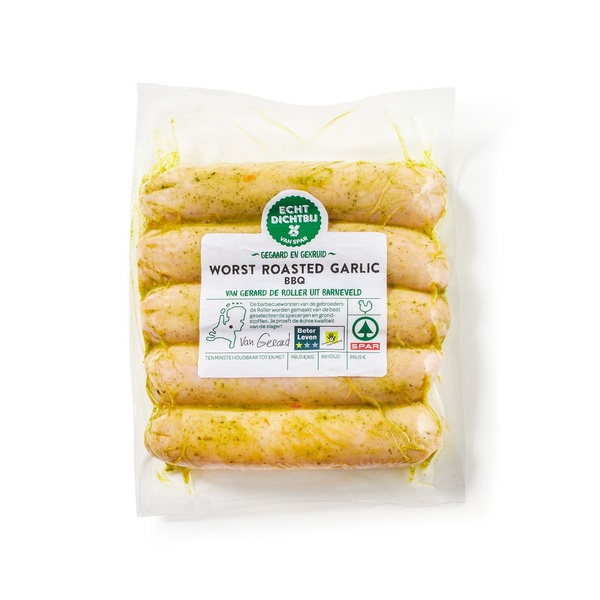 SPAR Spar worst roasted garlic je vindt het bij SPAR