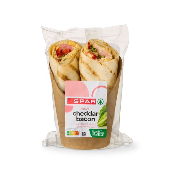 Spar wrap cheddar bacon voorkant