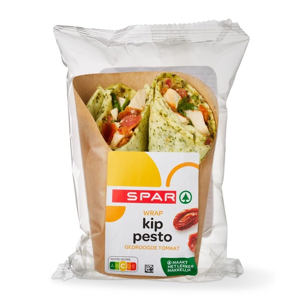 Spar wrap  kip pesto voorkant