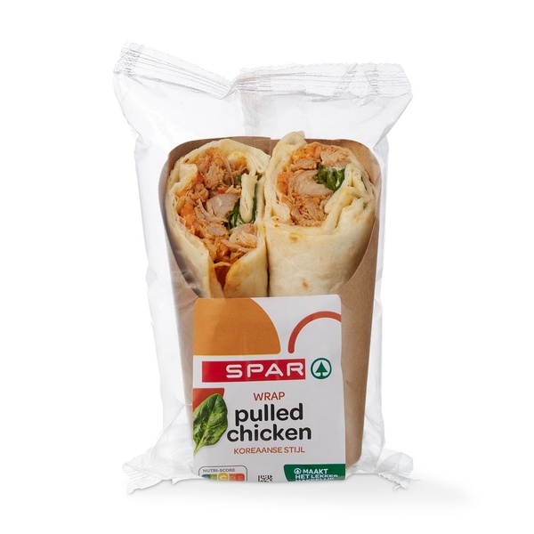 Spar wrap pulled chicken voorkant