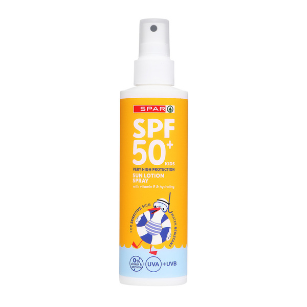 Spar Zonnebrand Kids SPF50+ voorkant