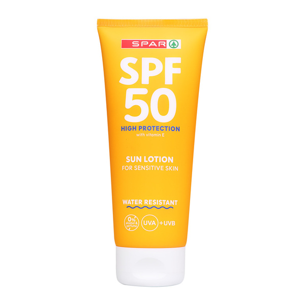 Spar Zonnebrand SPF50 voorkant