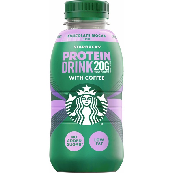 Starbucks drink protein coffee chocolate mocha voorkant