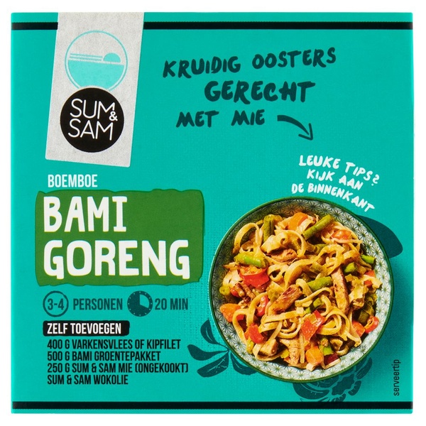 Sum&Sam boemboe voor bami goreng voorkant