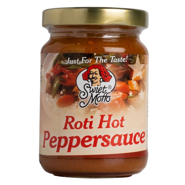 Swiet Moffo hot pepper sauce rotti voorkant