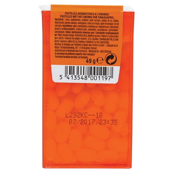 Tic Tac Orange achterkant