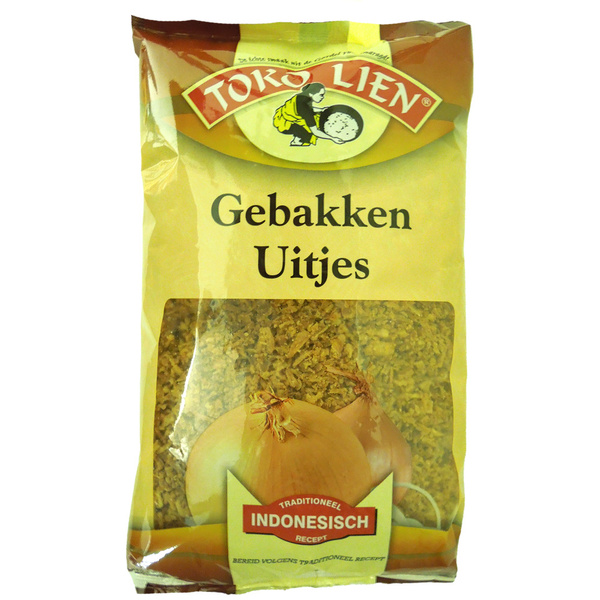 Toko Lien gebakken uitjes 500 gram voorkant