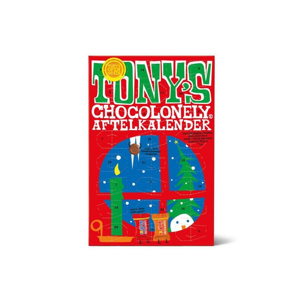 Tony's chocolonely aftelkalender voorkant