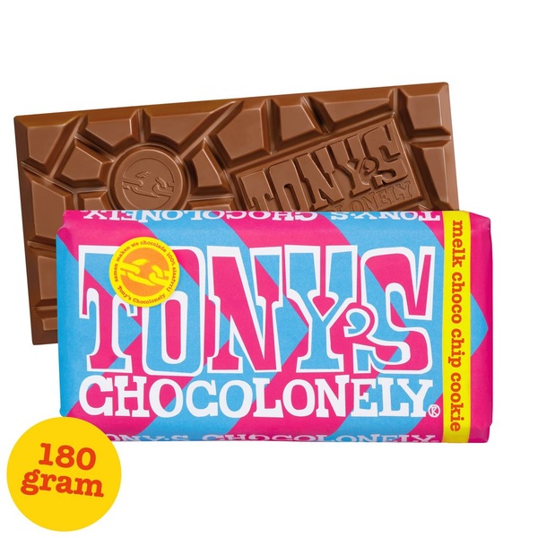 Tony's chocolonely chocoladereep voorkant