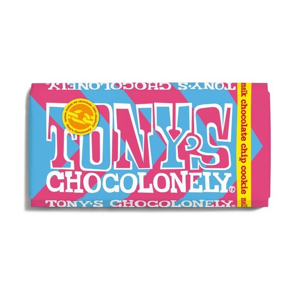 Tony's chocolonely chocoladereep achterkant
