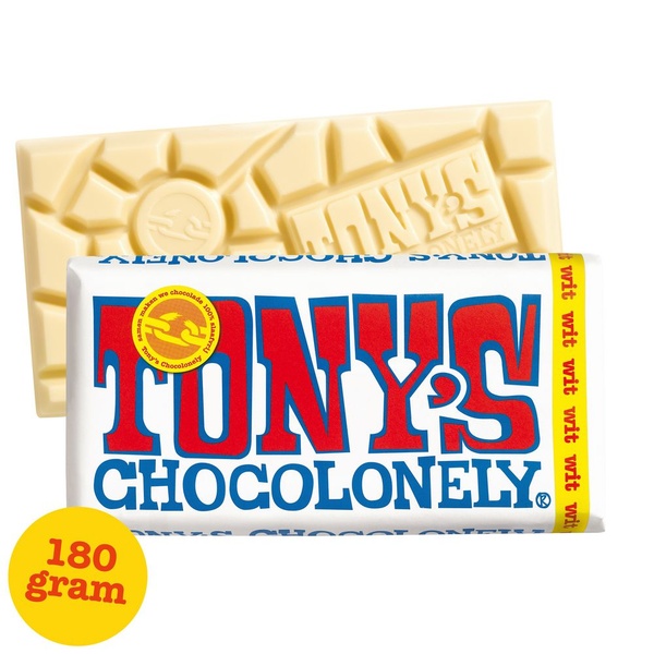 Tony's chocolonely wit voorkant