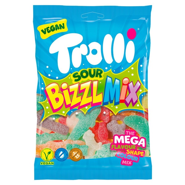 Trolli snoep bizzle mix veggie voorkant