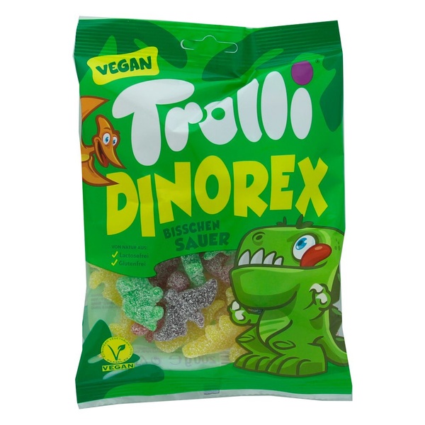 Trolli snoep dino rex veggie voorkant