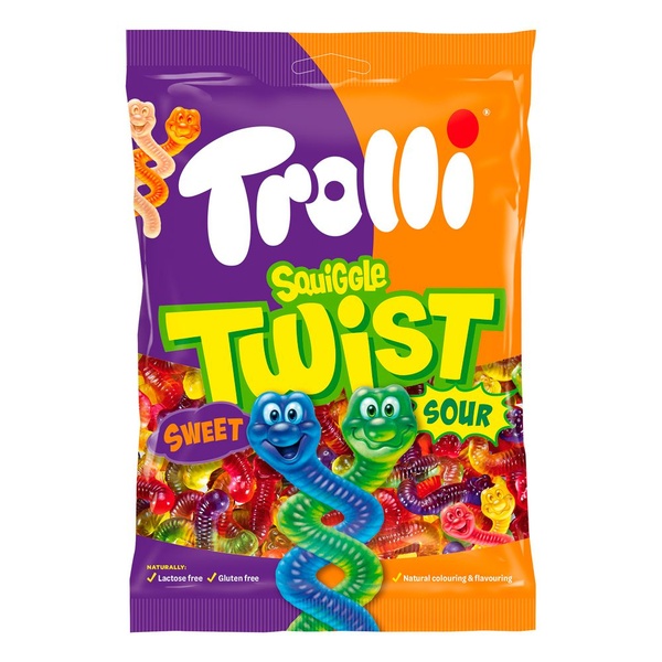 Trolli snoep squiggle twist voorkant