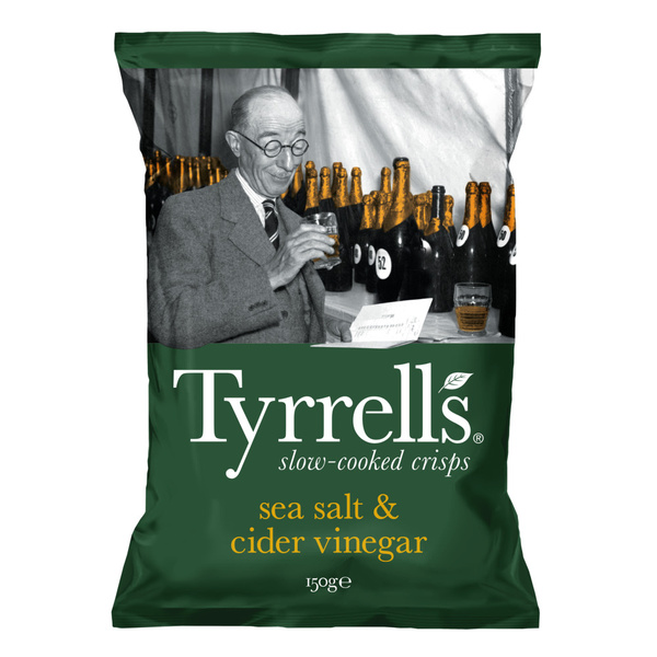 Tyrrells Tyrrells Chips Cider Vinegar & Sea Salt voorkant