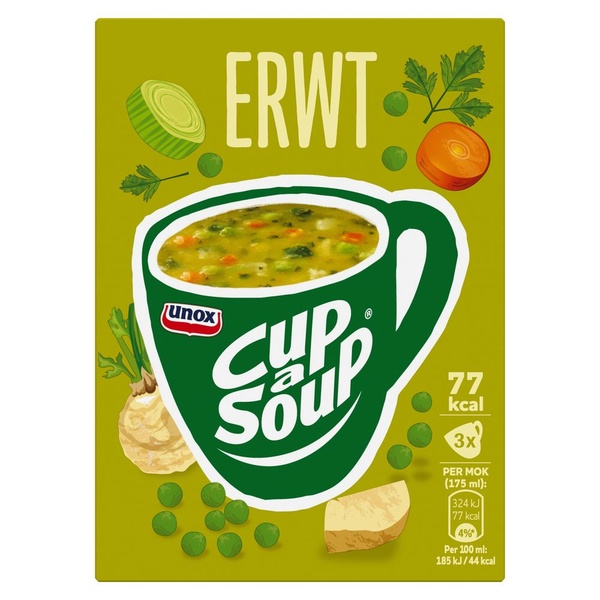 Unox Cup-a-soup erwt voorkant
