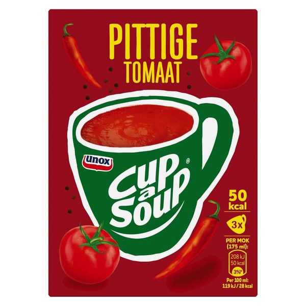 Unox Cup-a-soup pittige tomaat voorkant