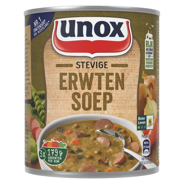 Unox erwtensoep stevig voorkant