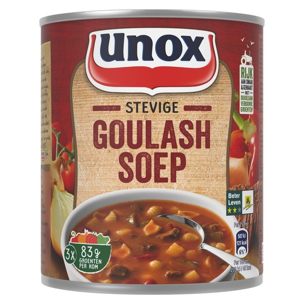 Unox goulashsoep stevige voorkant