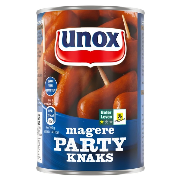 Unox magere party knaks voorkant
