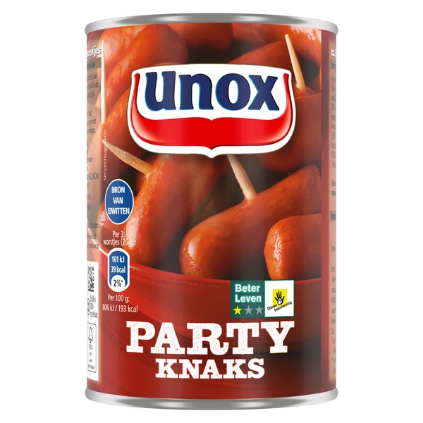 Unox party knaks voorkant
