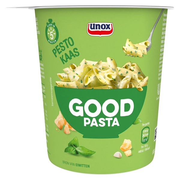 Unox pasta kaas pesto voorkant