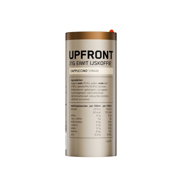 Upfront ijskoffie cappuccino voorkant