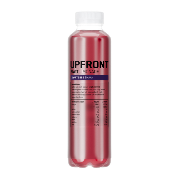 Upfront Limonade Eiwit Zwarte Bes voorkant