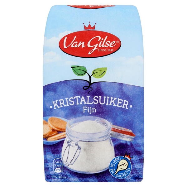 Van Gilse Kristalsuiker Fijn voorkant