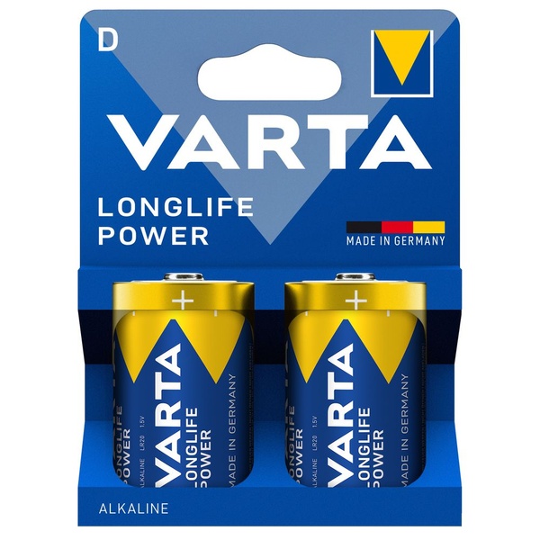 Varta batterijen longlife power d voorkant
