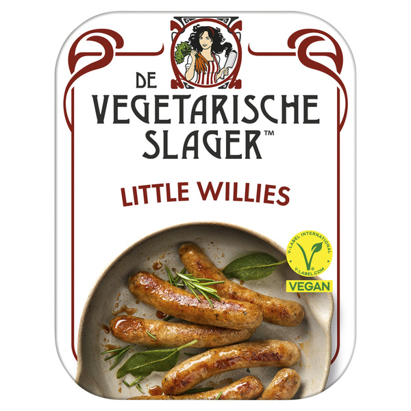 Vegetarische slager Vegetarische snack Little Willies voorkant