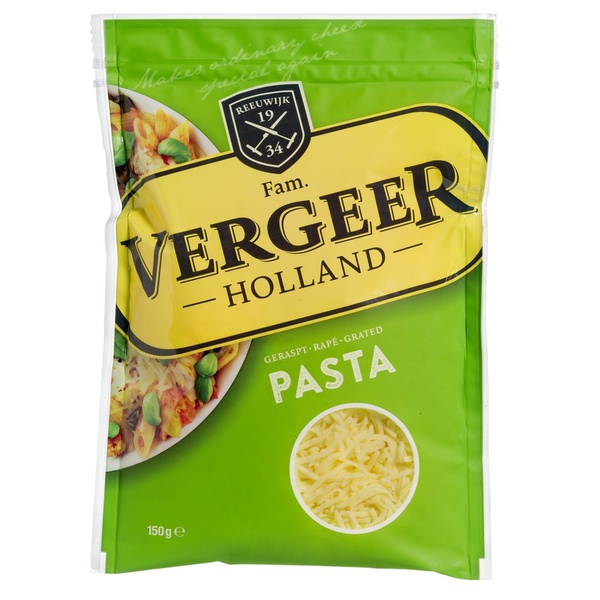 Vergeer pastakaas geraspt voorkant